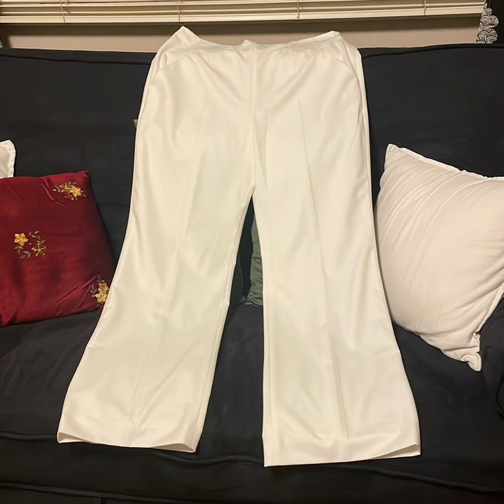 Jones New York Winter White Trousers sz 16 long